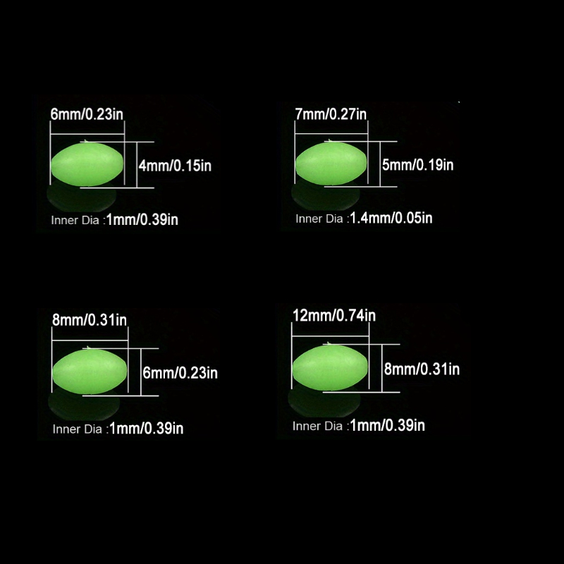 100pcs/lot Oval Night Luminous - Fishing Rod Building Kit ulasan dan harga