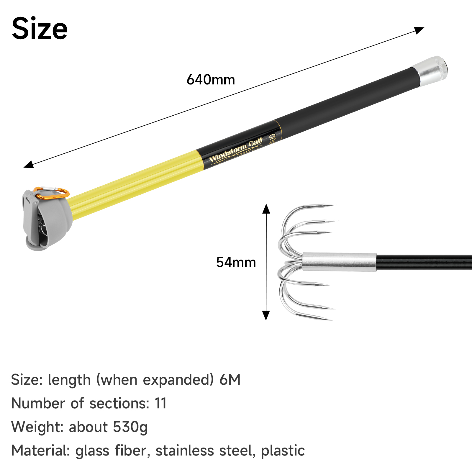 SANLIKE 6M Telescopic Squid Ro - Fishing Rod Carbon Fiber ulasan dan harga