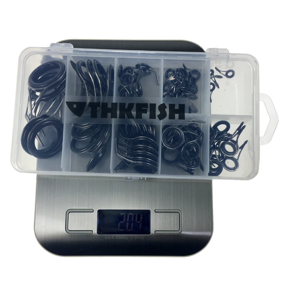 THKFISH 75pcs Fishing Rod Guid - Fishing Rod Building Kit ulasan dan harga