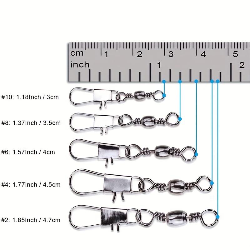 50/200pcs Barrel Snap Swivel F - Fishing Rod Building Kit ulasan dan harga